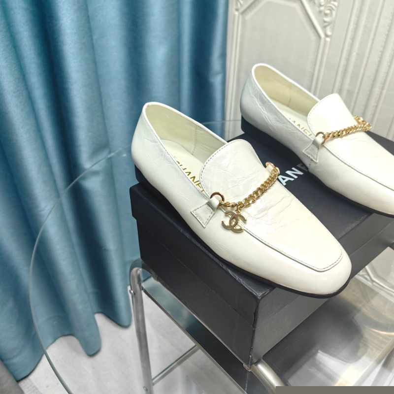 Ch*el leather shoes